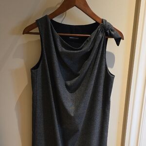 Emporio Armani Charcoal Sleeveless Mini Dress